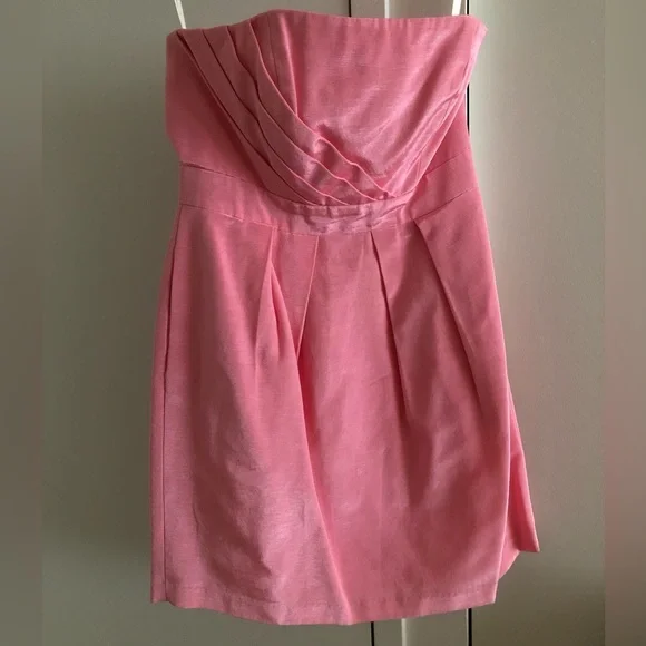 shoshanna pink strapless dress Shoshanna Dana Jacquard Strapless Dress